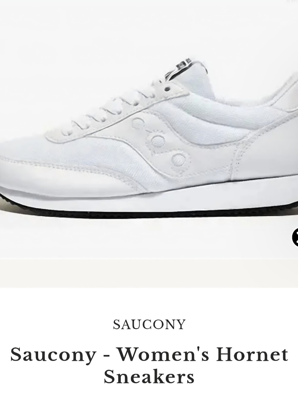NWOT Saucony Women’s White Low-Profile Sneakers Size 9